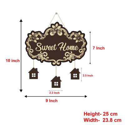 Sweet Home Mdf Wall Hanging Home, Living, Hall, Bedroom &Office Decoration Wall Hanging New Home Decor Stylish Artworks Wall Hanging Gift Items
